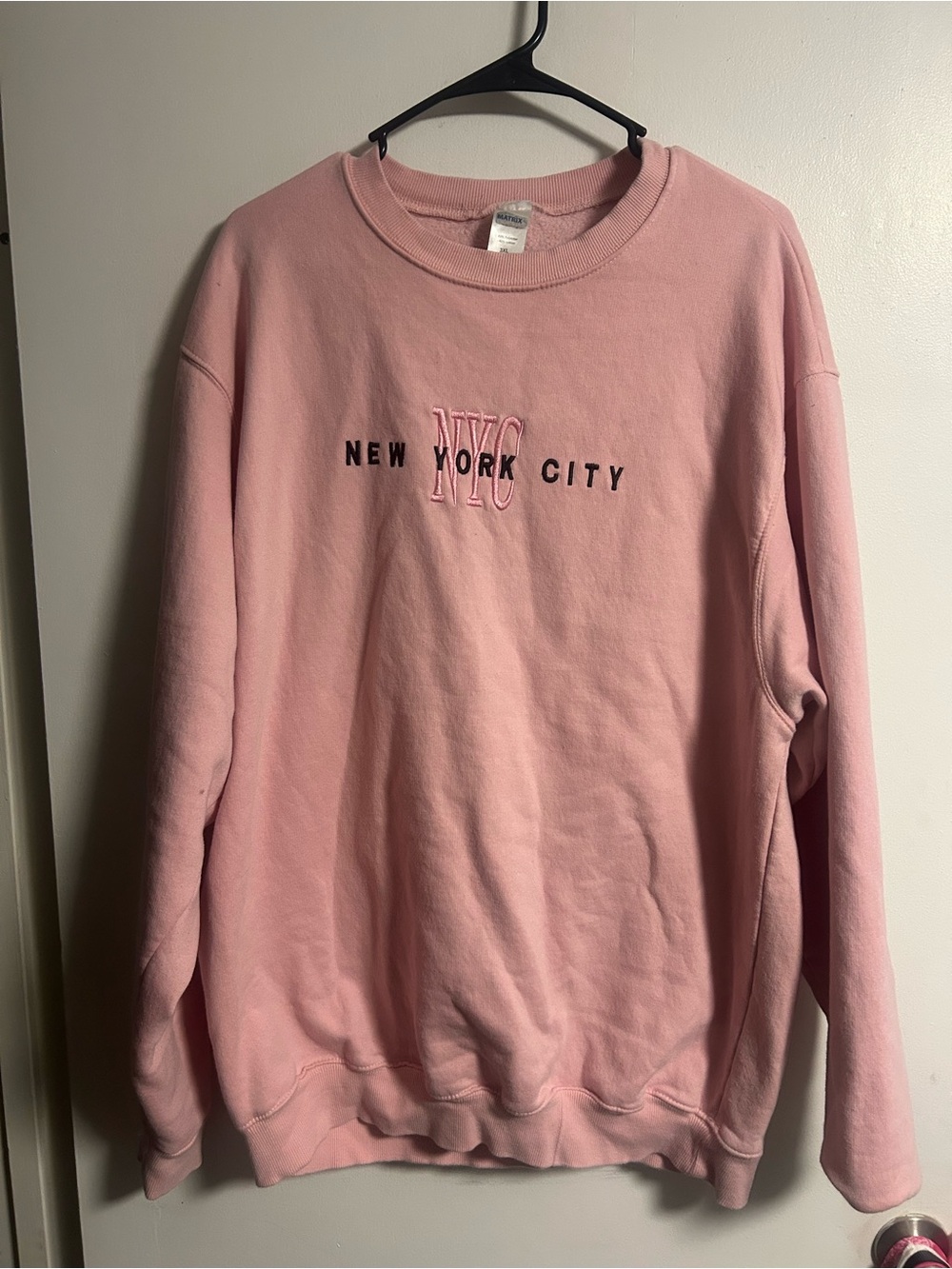 Matix Pink New York City Crewneck Sweatshirt